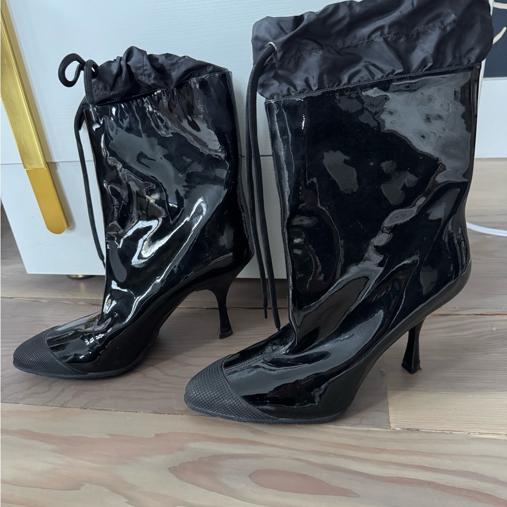 Miu Miu heeled rain boots